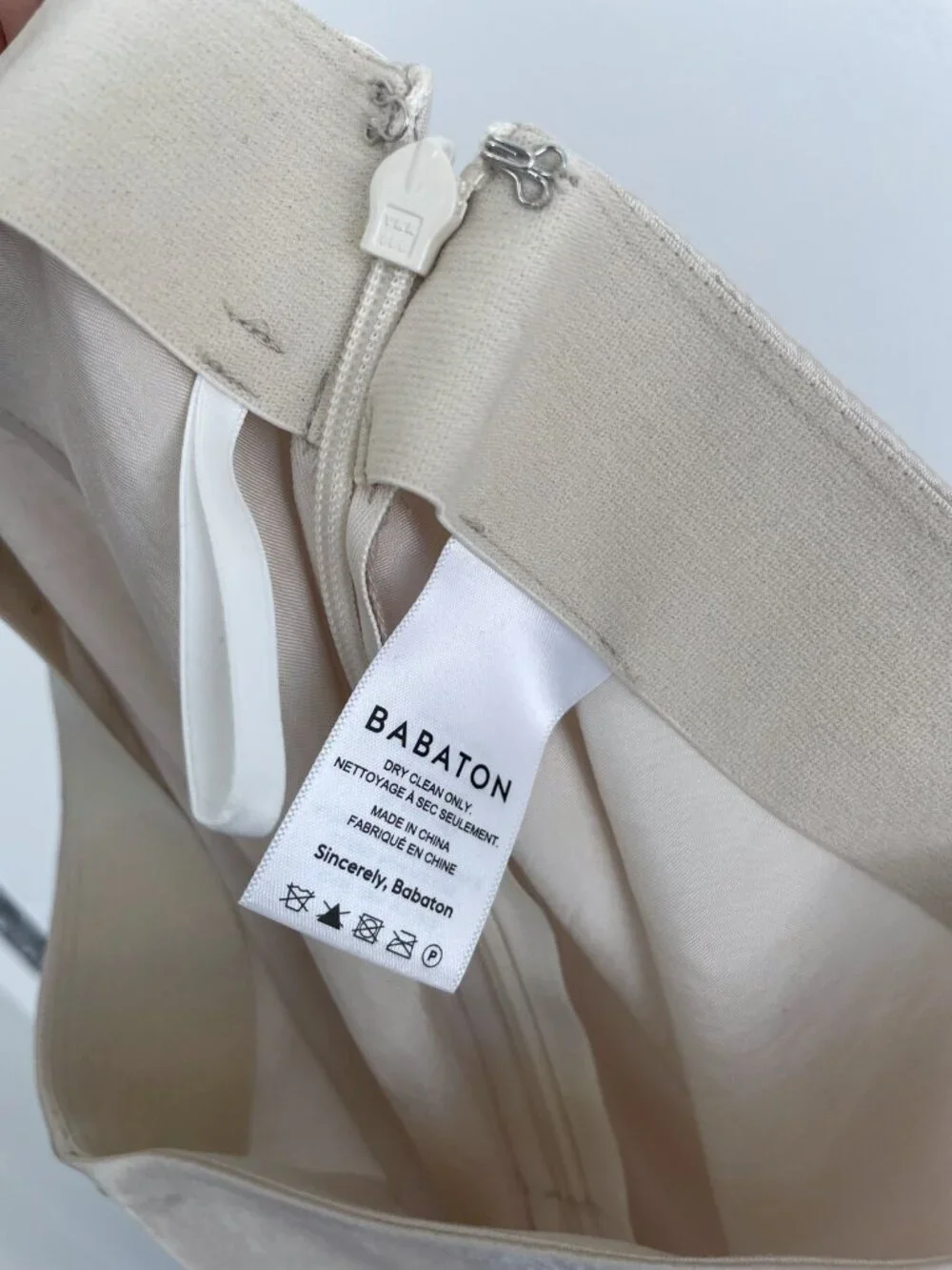 Babaton Aritzia Slip Satin Maxi Skirt Champagne Denude Bias Cut Size 2 - Picture 5 of 6